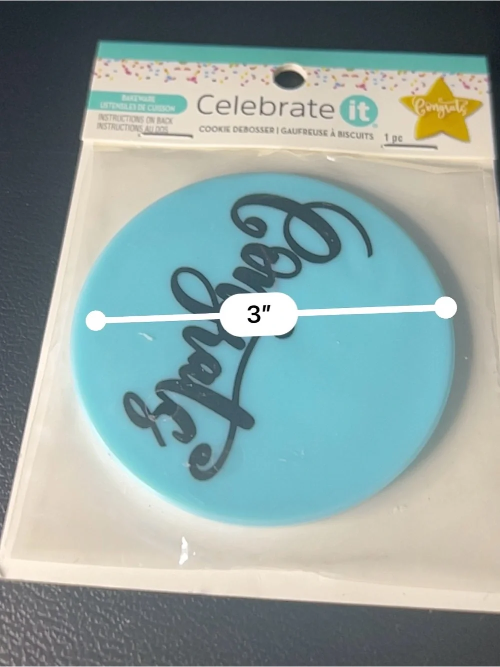 Celebrate It Blue Paw & Heart Cookie Debossing Stamp Set